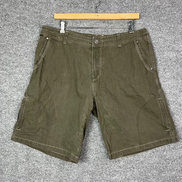 Kuhl Other - KÜHL Men's Olive "Vintage Patina Dye" Cotton Blend Hiking Shorts -‎ Size 40